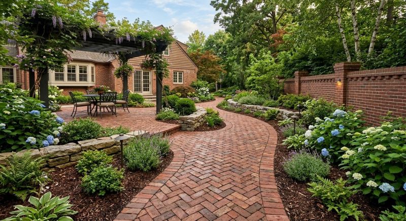 Brick Hardscaping in Framingham, MA